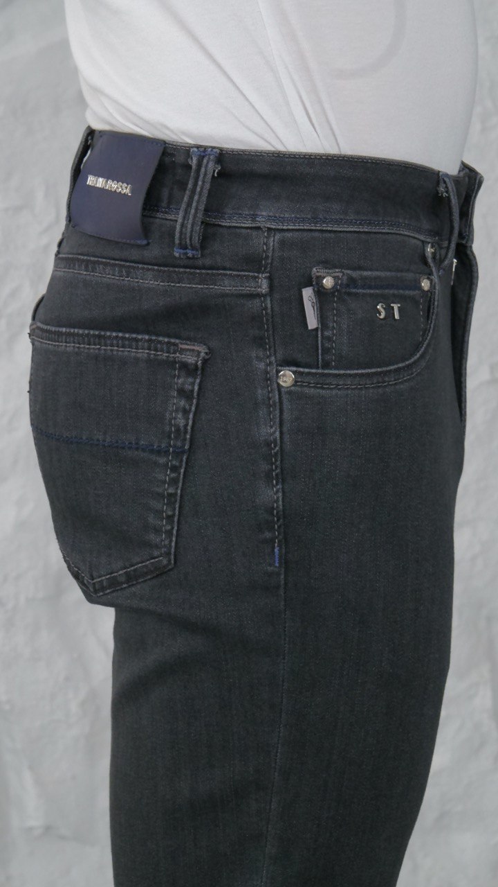 Model 144: Premium Charcoal Grey Tailored Denim