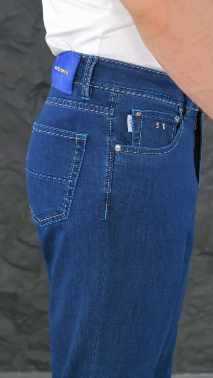 Style 151: Men's Premium Denim with Blue Accents