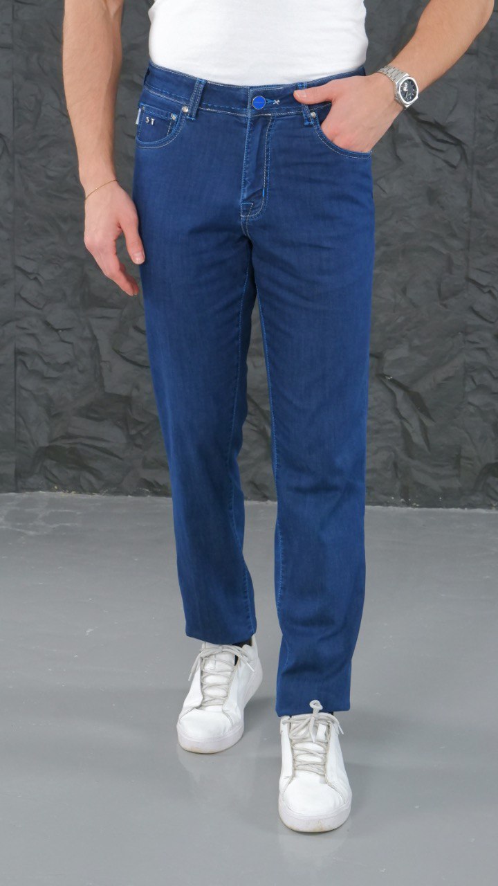 Style 151: Men's Premium Denim with Blue Accents